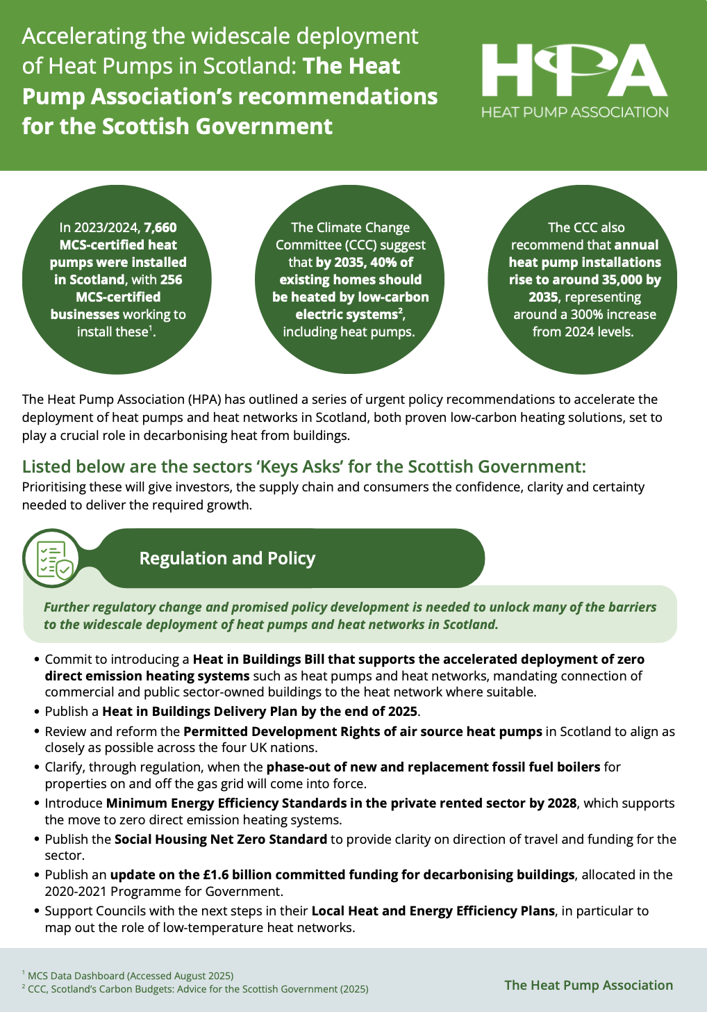 HPA UK Key Policy Asks for the Scottish Government